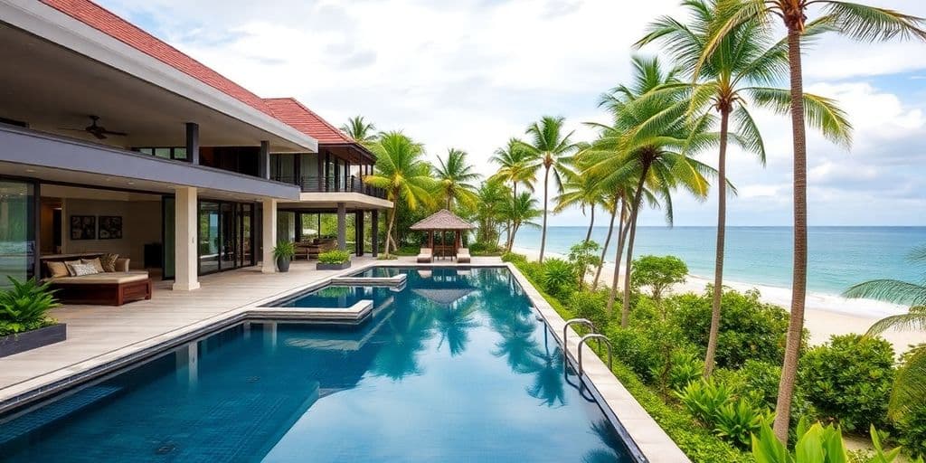 Luxury villa with ocean view and infinity pool in Phuket.