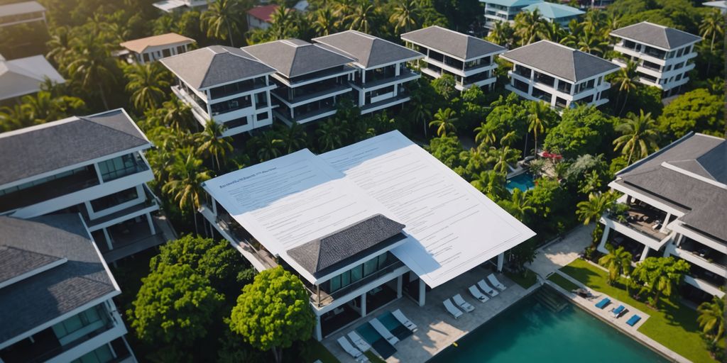 Phuket properties with tax documents overlay