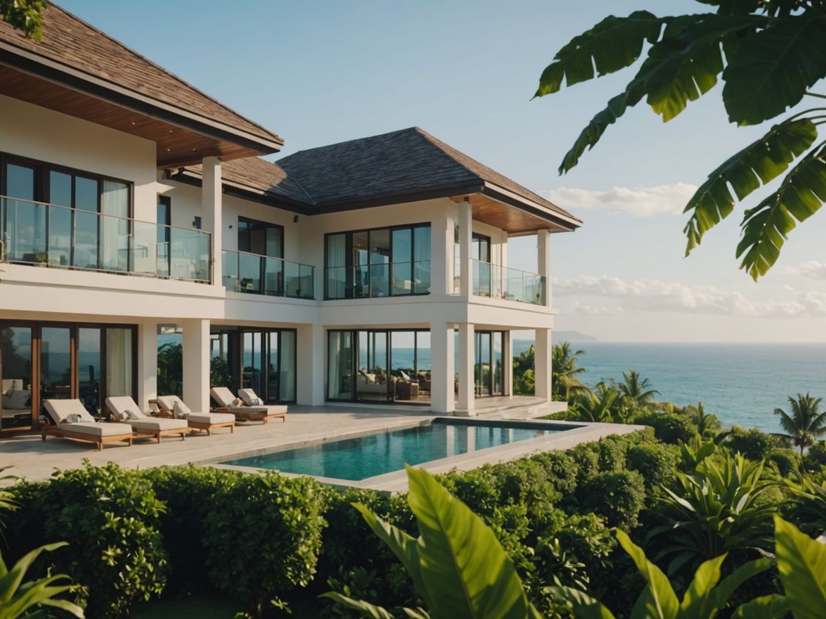 Elegant coastal villas surrounded by nature