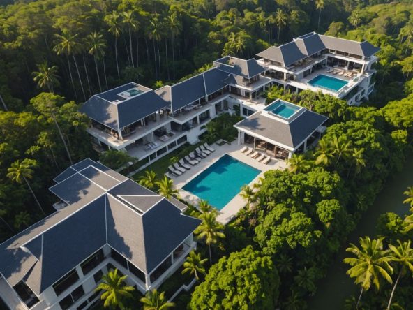 Aerial view of Banyan Group's new Phuket properties