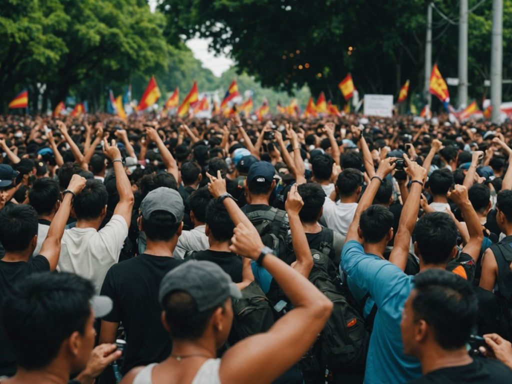 Protesters celebrate end of coup-regime order in Southern Thailand