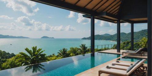 Luxurious Phuket villa with sea view for sale.