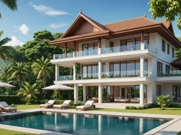 Luxurious Thai villa with beach and greenery