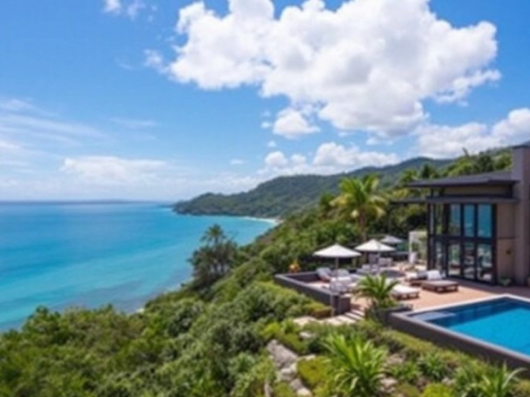 Luxurious beachfront villa in Phuket with ocean views.