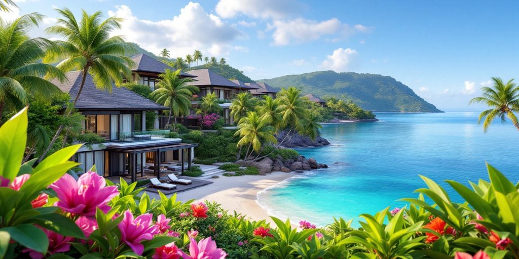 Luxurious villas in a tropical Samui paradise.