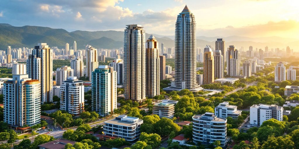 Modern skyline of Thailand showcasing urban development.