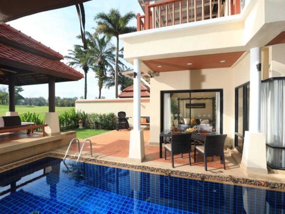 Tropical-style villa offering a private pool and natural charm.