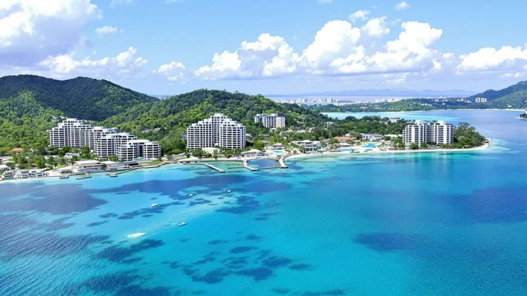 Luxury villas and condos overlooking Phuket's turquoise sea.
