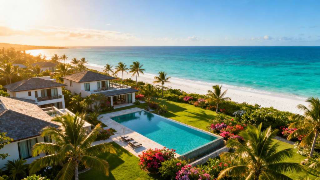 Phuket luxury villas overlooking the ocean.