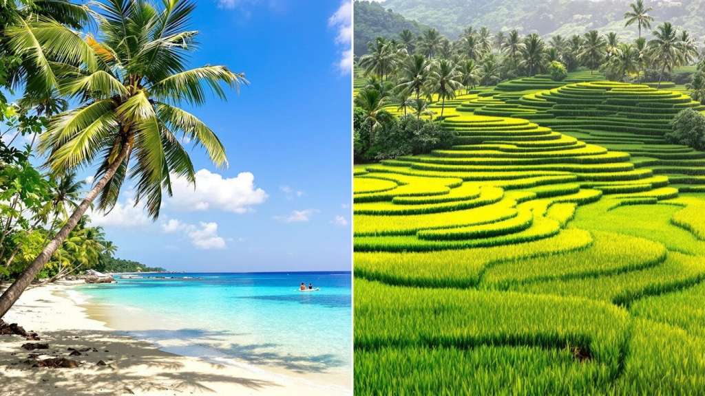 Phuket beach meets Bali rice terraces.