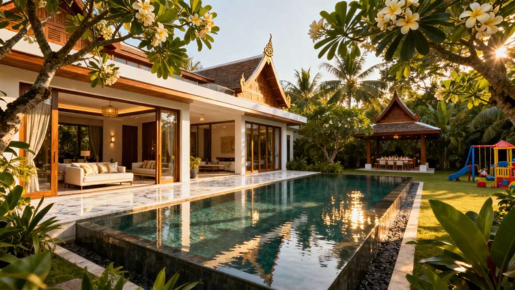 Luxury villa near international school in Phuket.