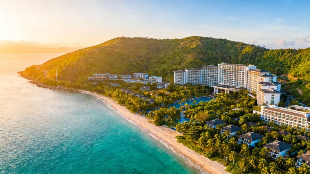 Sansiri resort development on Phuket's tropical coastline.