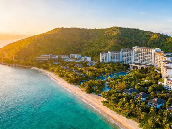 Sansiri resort development on Phuket's tropical coastline.
