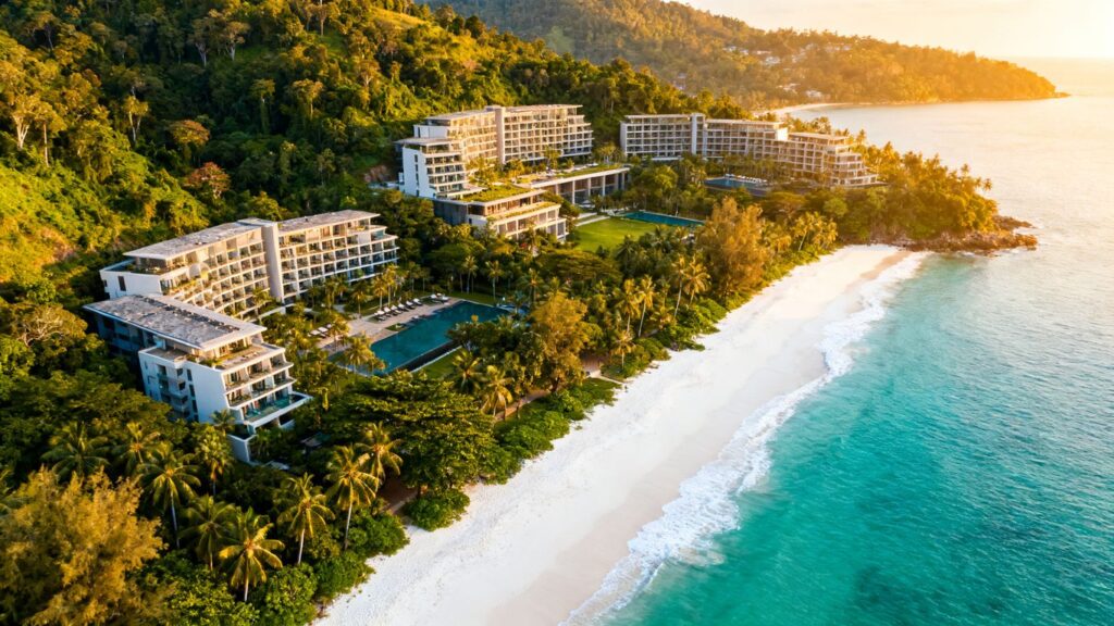 Sansiri resort development in Phuket with ocean views.