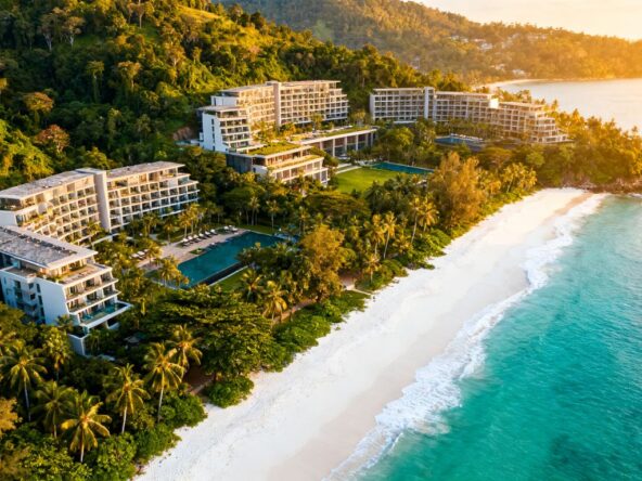 Sansiri resort development in Phuket with ocean views.