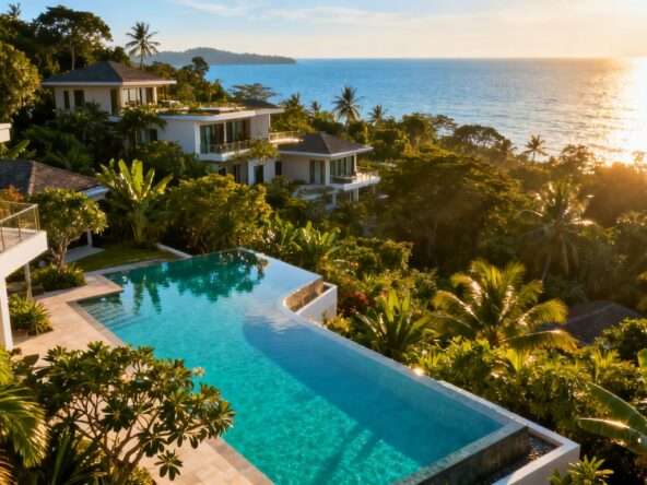 Phuket villas overlooking the ocean, symbolizing luxury and opportunity.